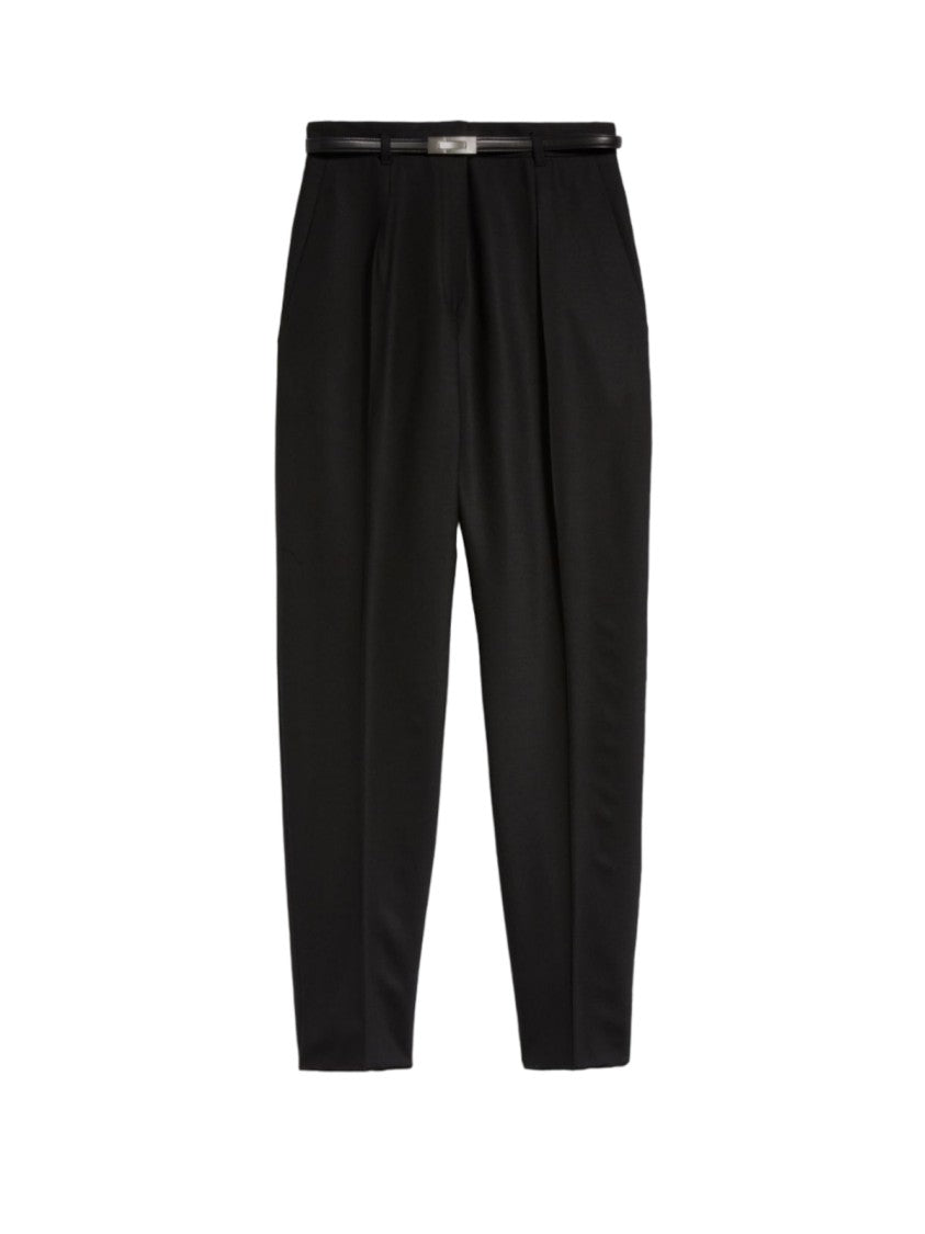 Max Mara Tailored Black Trousers With High Waist