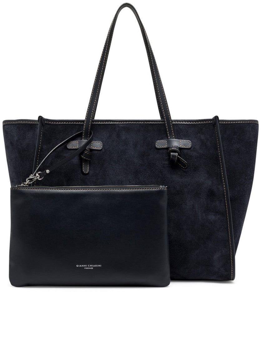 Gianni Chiarini Marcella Spacious Suede Detachable Pouch Tote