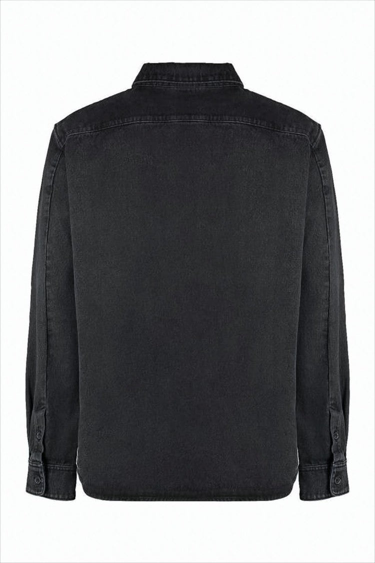 A.P.C. Cropped Black Denim Jacket