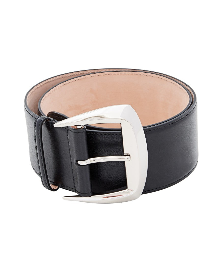 Alexander Mcqueen Leather Belt With Buckle