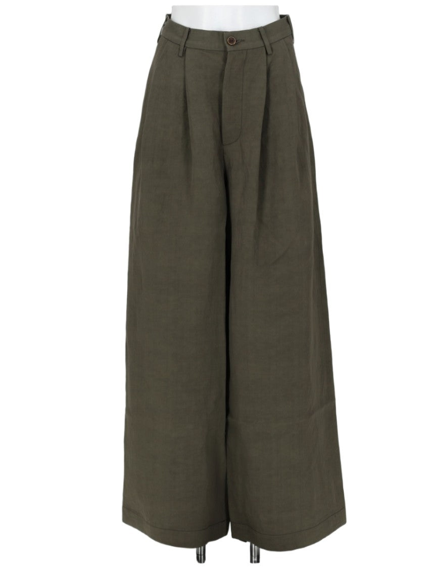 Uma Wang Paella Wide-Leg Viscose Trousers