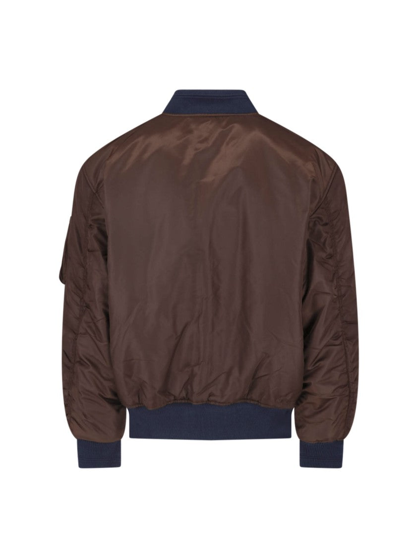 Diesel Blue Brown Reversible W Type-D1 Bomber Jacket