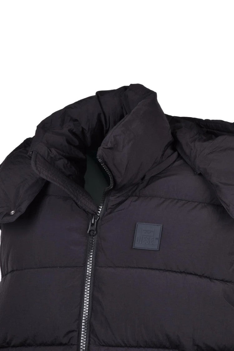 Diesel Black Padded Gilet Men