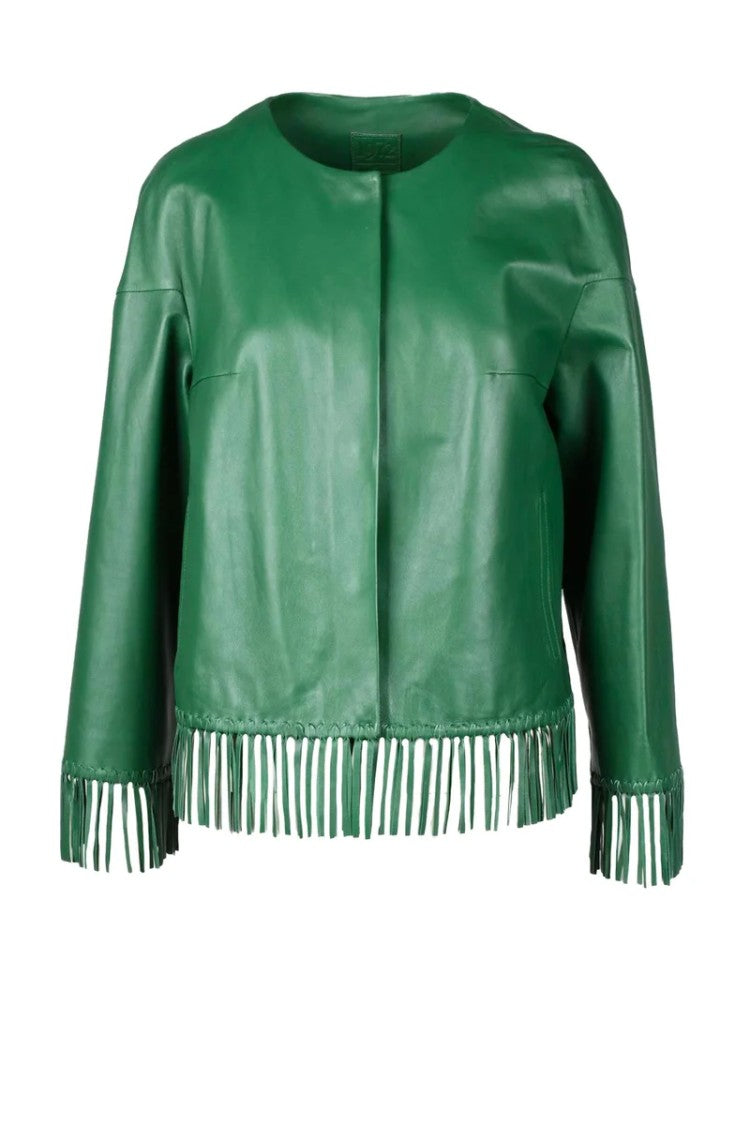 Desa 1972 Leather Jacket - Green