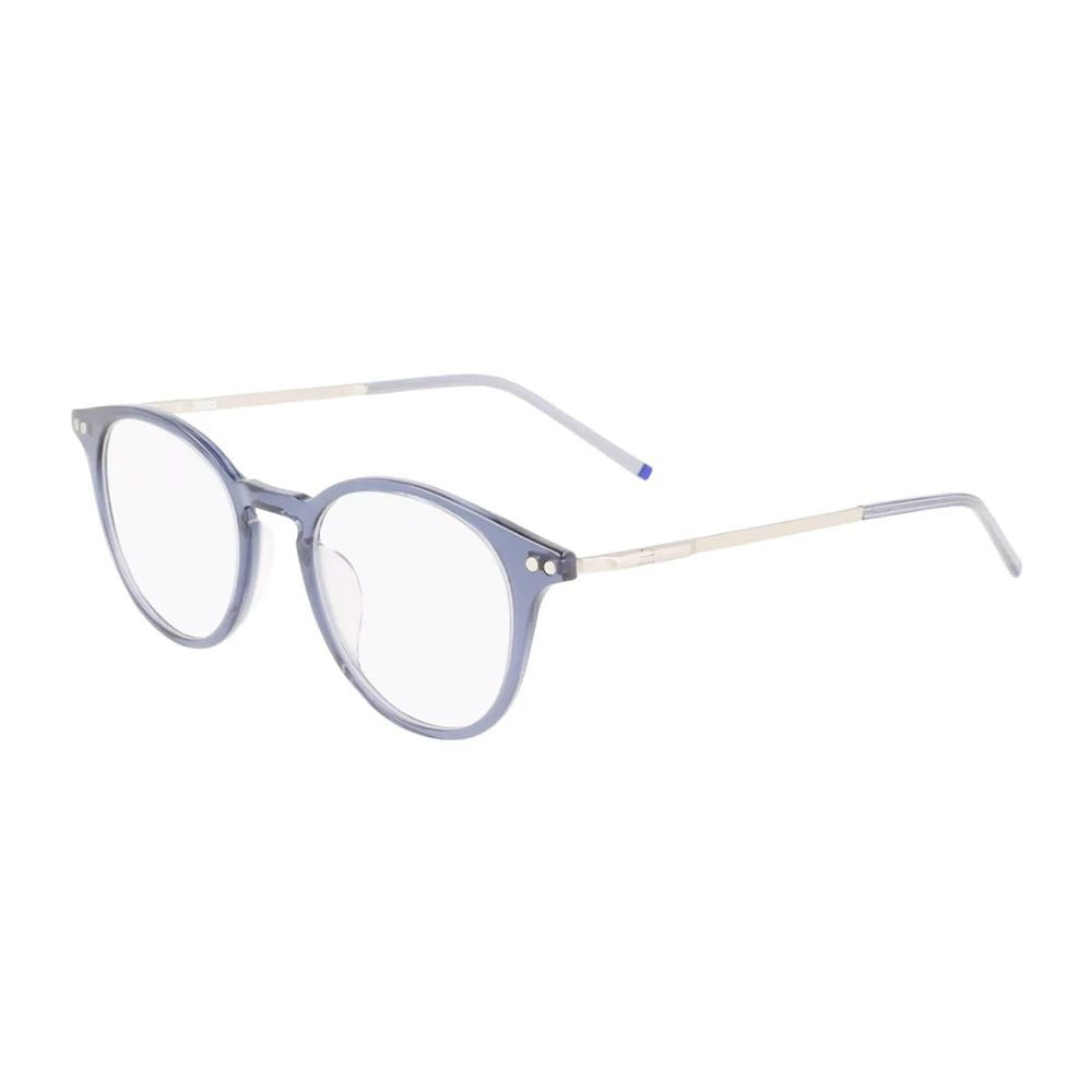 Zeiss Zs22700 Round-Frame Blue Celluloid Sunglasses