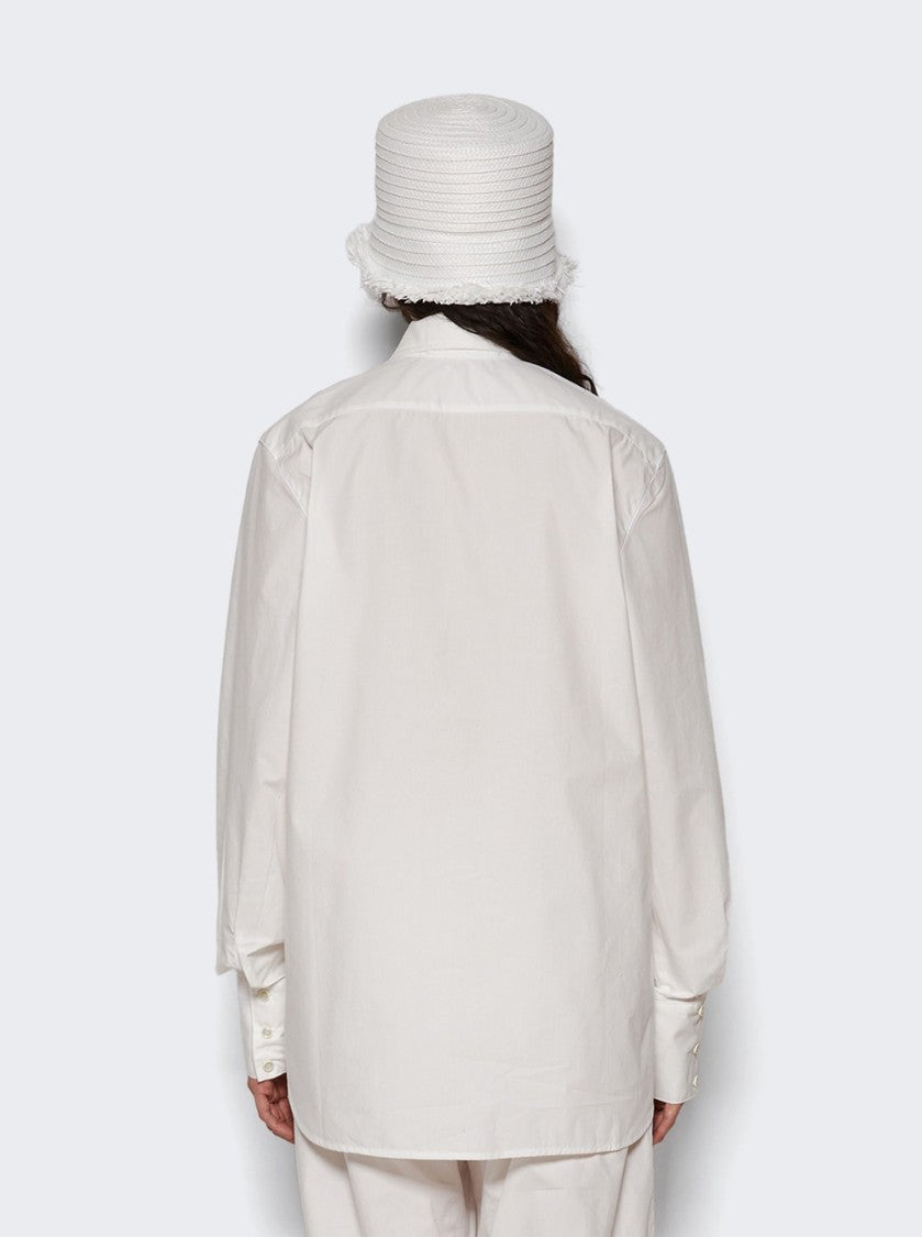 Eterne Long-Sleeved Button Down White