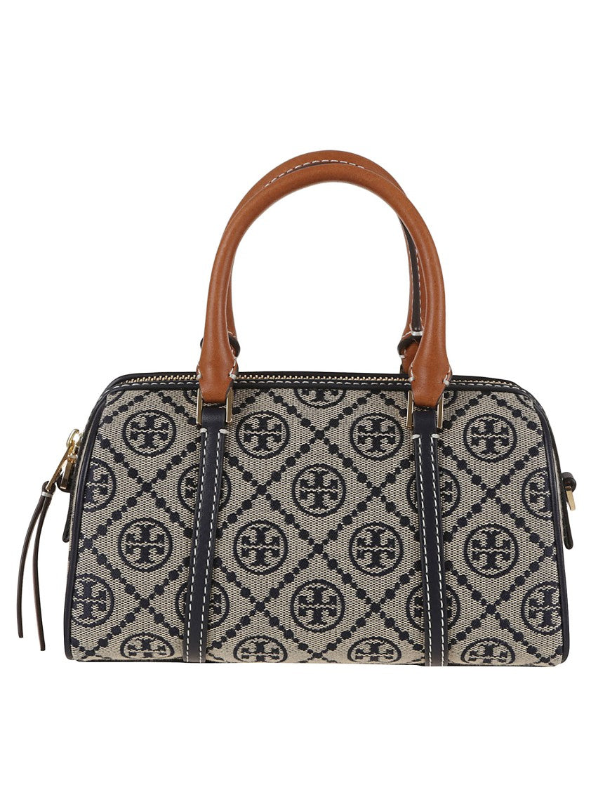 Tory Burch Structured Handbag With Distinctive Logo Motif