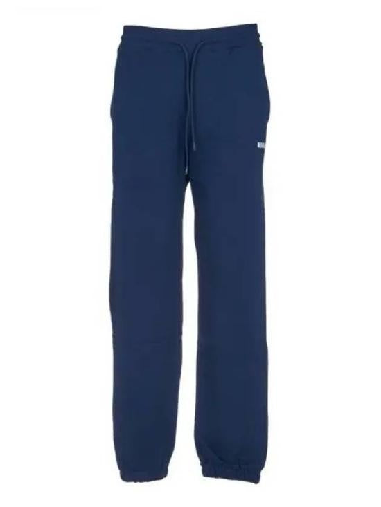 Msgm Relaxed-Fit Blue Jogger Pants With Adjustable Waistband