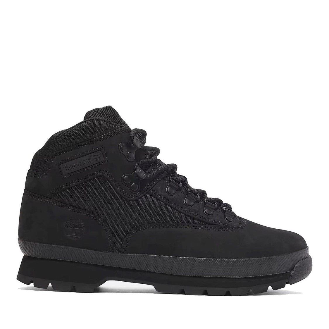 Timberland Black Euro Hiker Nubuck Low-Cut Boots