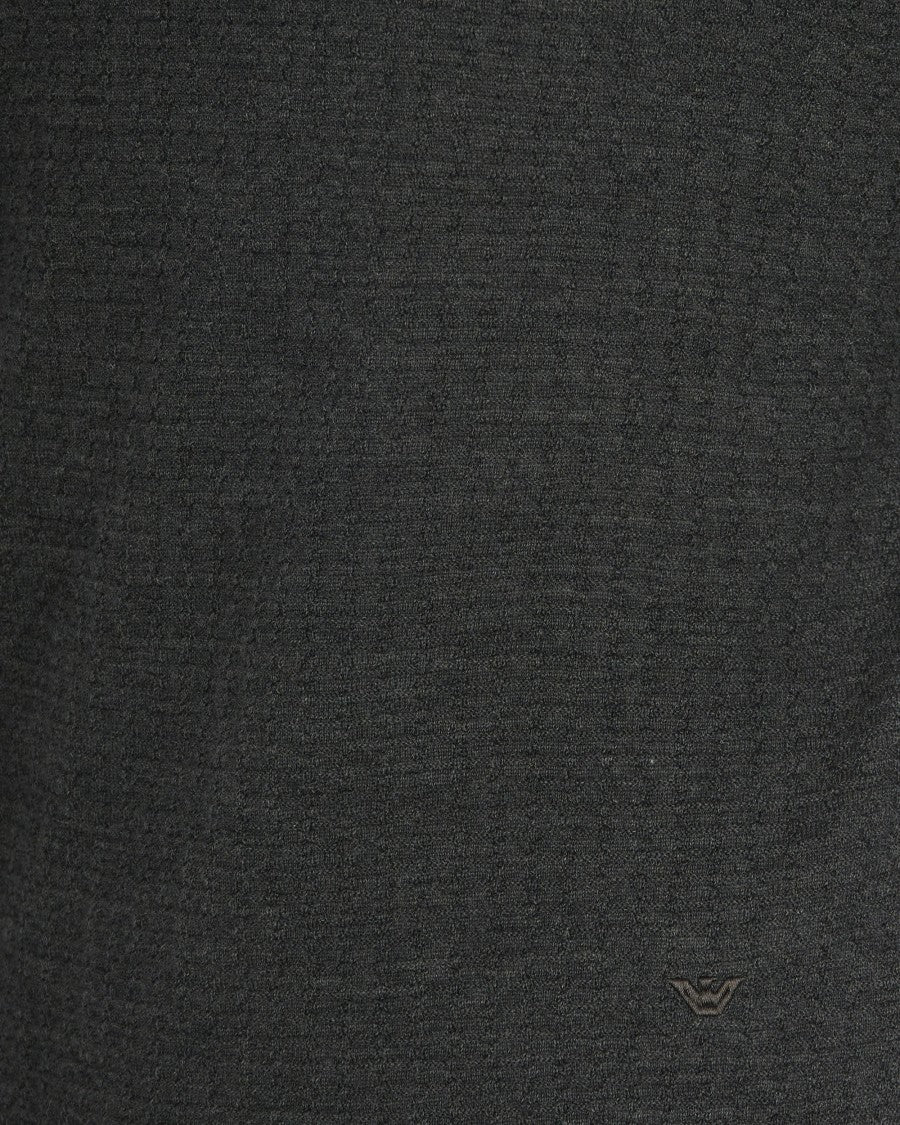 Emporio Armani Dark Grey Virgin Wool Sweater