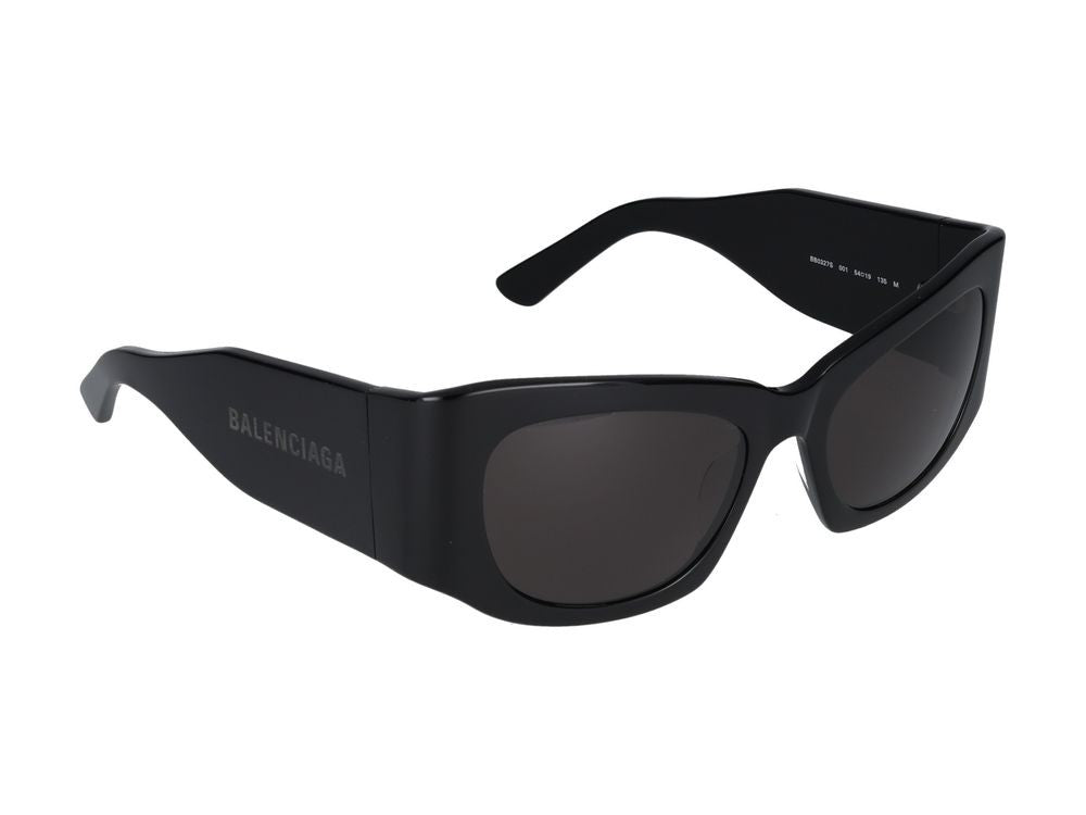 Balenciaga Black Bb0327s Acetate Oversized Square Frame Sunglasses