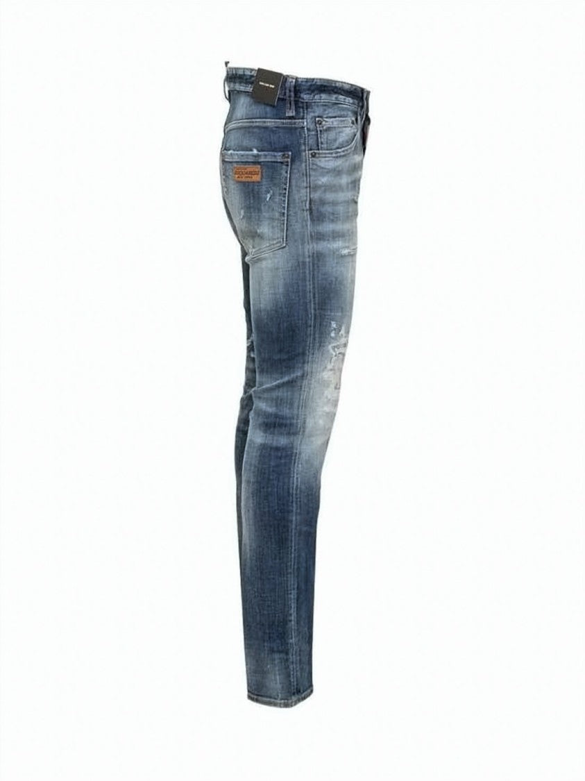 Dsquared2 Slim-Fit Distressed Denim Pants With Classic Five-Pocket Styling