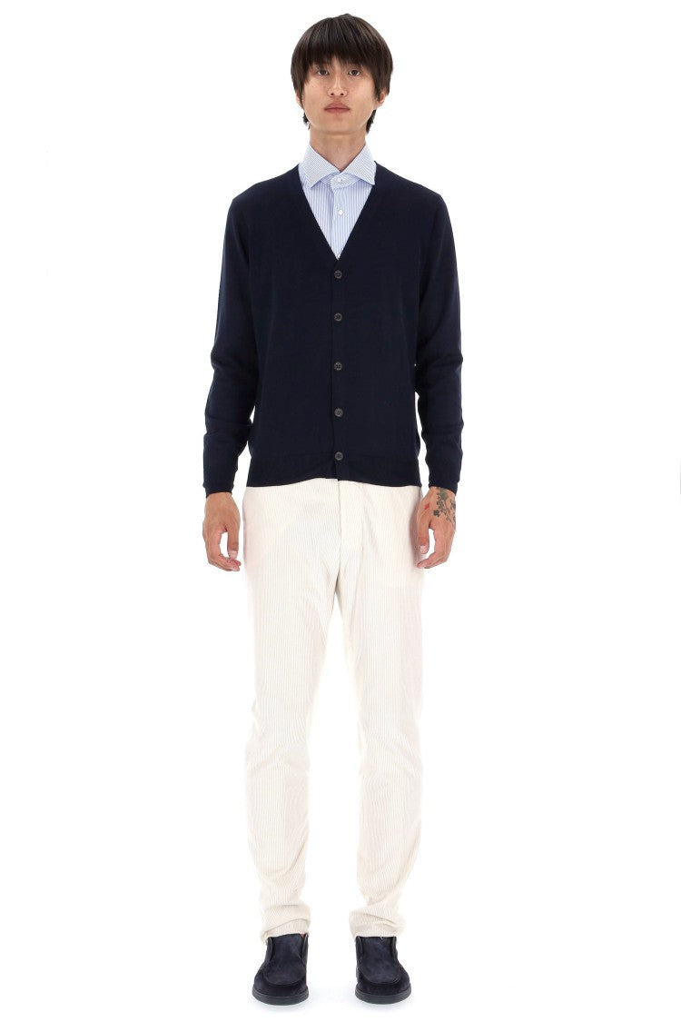Drumohr Extrafine Super 140’S Wool Cardigan