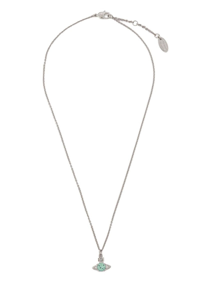 Vivienne Westwood Celestial-Inspired Brass Necklace With Turquoise Pendant