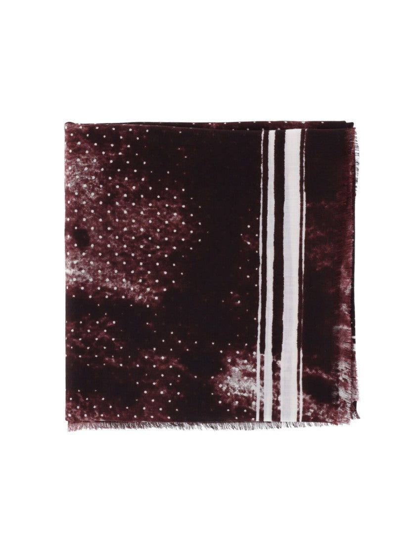 Destin 'Jil Quadra' Polka Dot Scarf – Red