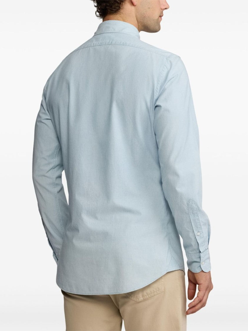 Polo Ralph Lauren Tailored Light Blue Chambray Shirt