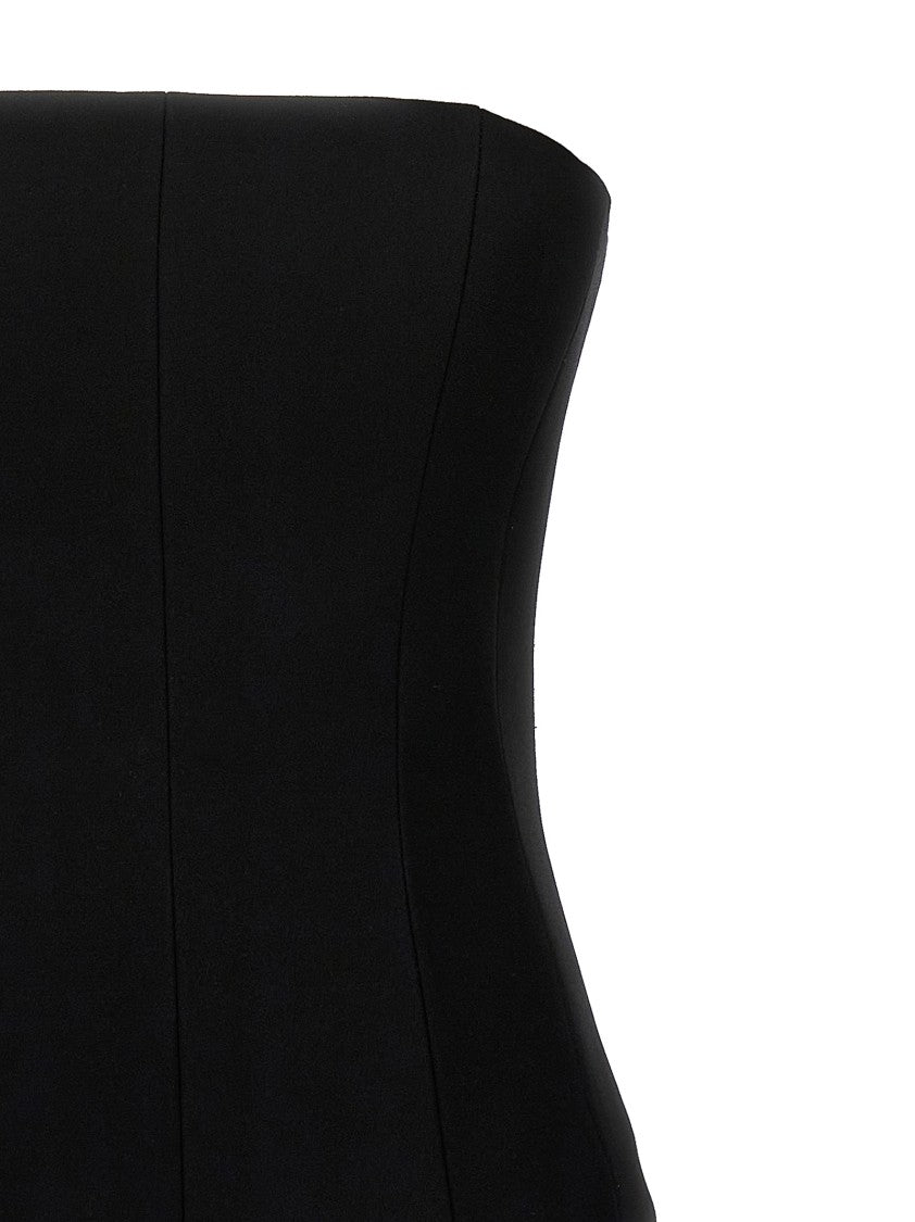 Mônot Strapless Fitted Corset Top With Structured Splints