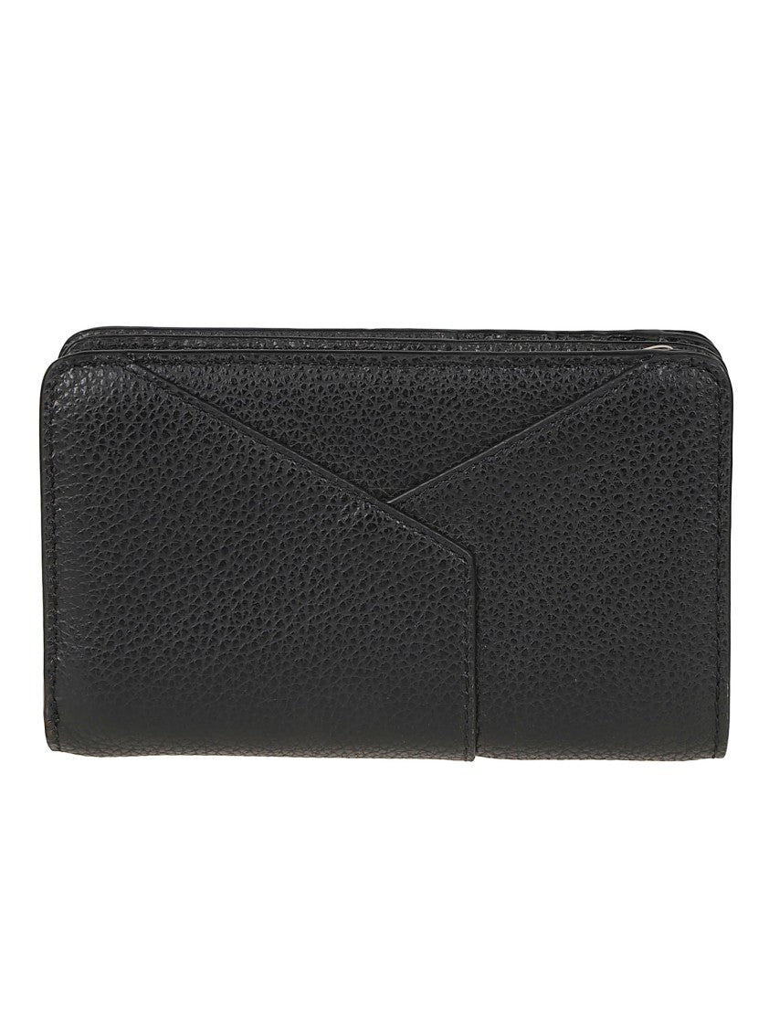 Lancel Enveloppe Textured Leather Wallet