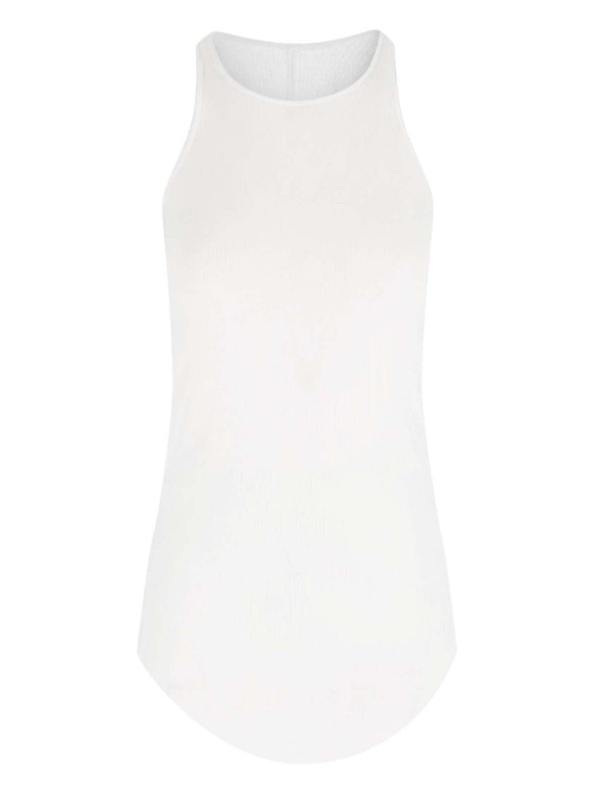 Rick Owens Ribbed Tank Top – White