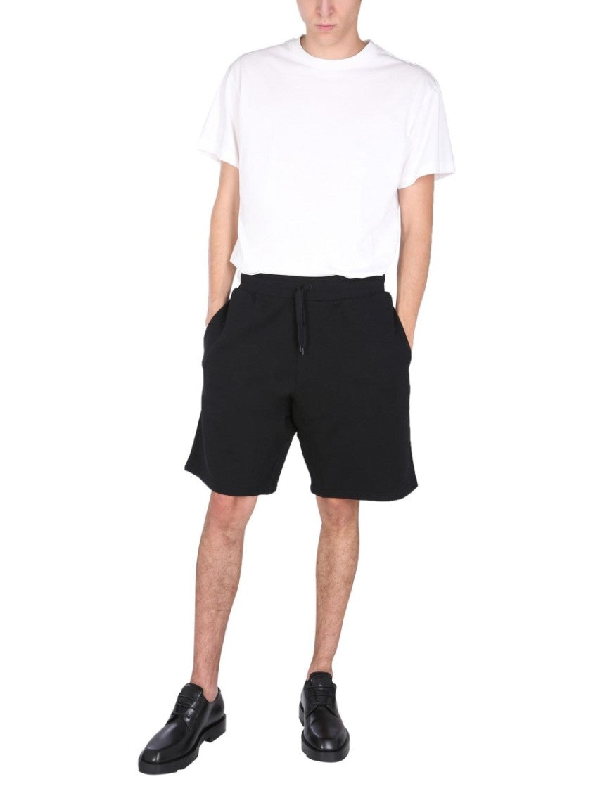 Moschino Relaxed Fit Black Bermuda Shorts