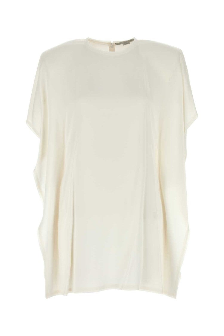 Stella Mccartney White Satin Mini Dress