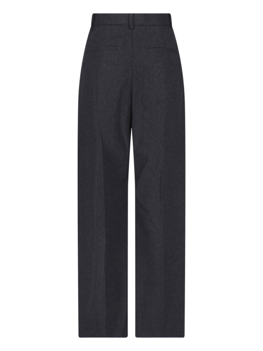 Victoria Beckham Tailored Straight-Leg Trousers With High Waist