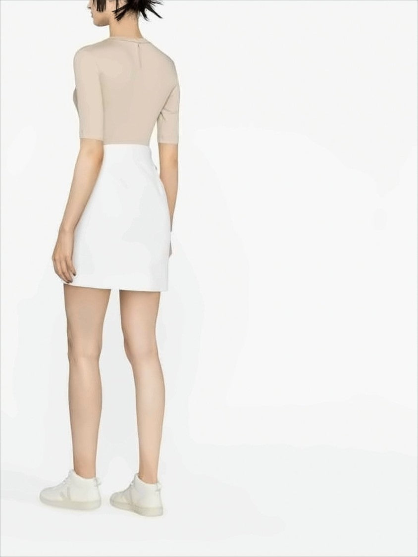 Brunello Cucinelli Fitted Ribbed Short-Sleeve Top In Soft Fabric Blend