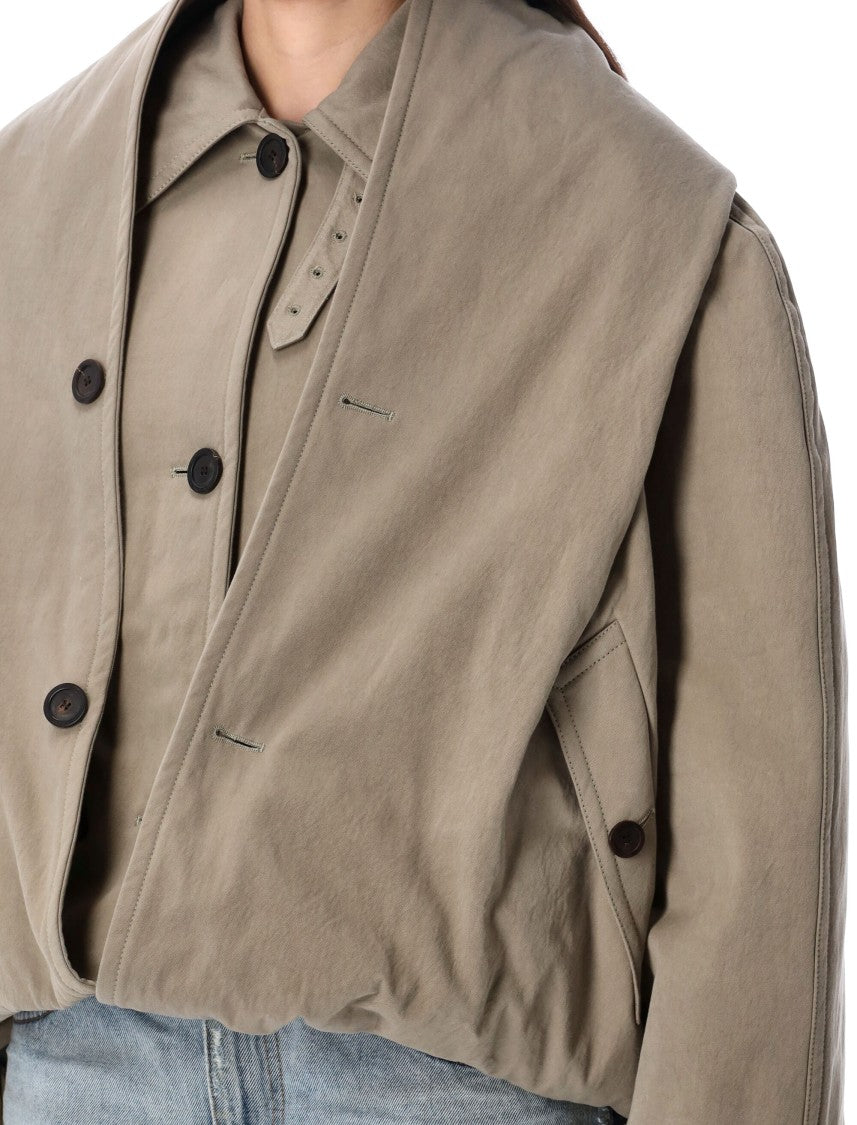 Balenciaga Flipped Hooded Trench Coat