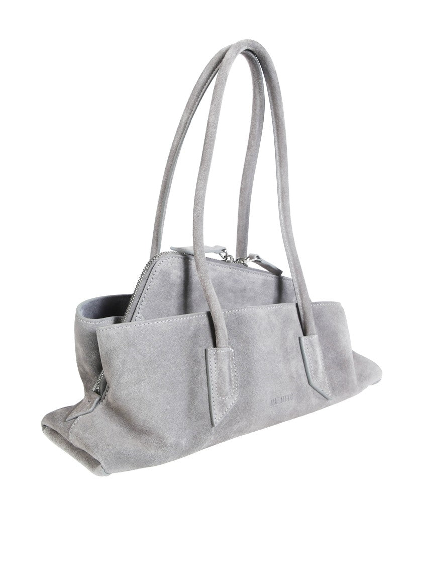 The Attico La Passeggiata Small Suede Shoulder Bag