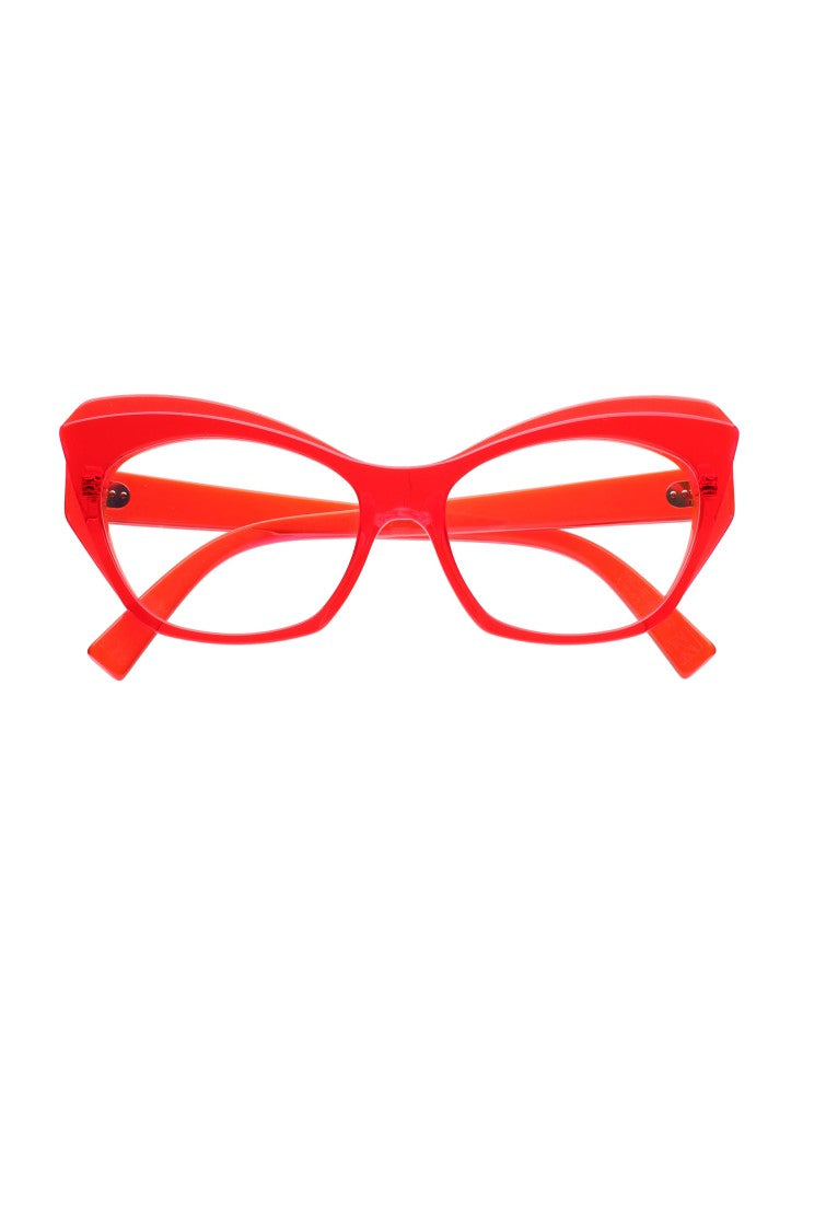 Kirk&Kirk Michelle Red Acrylic Cat Eye Sunglasses