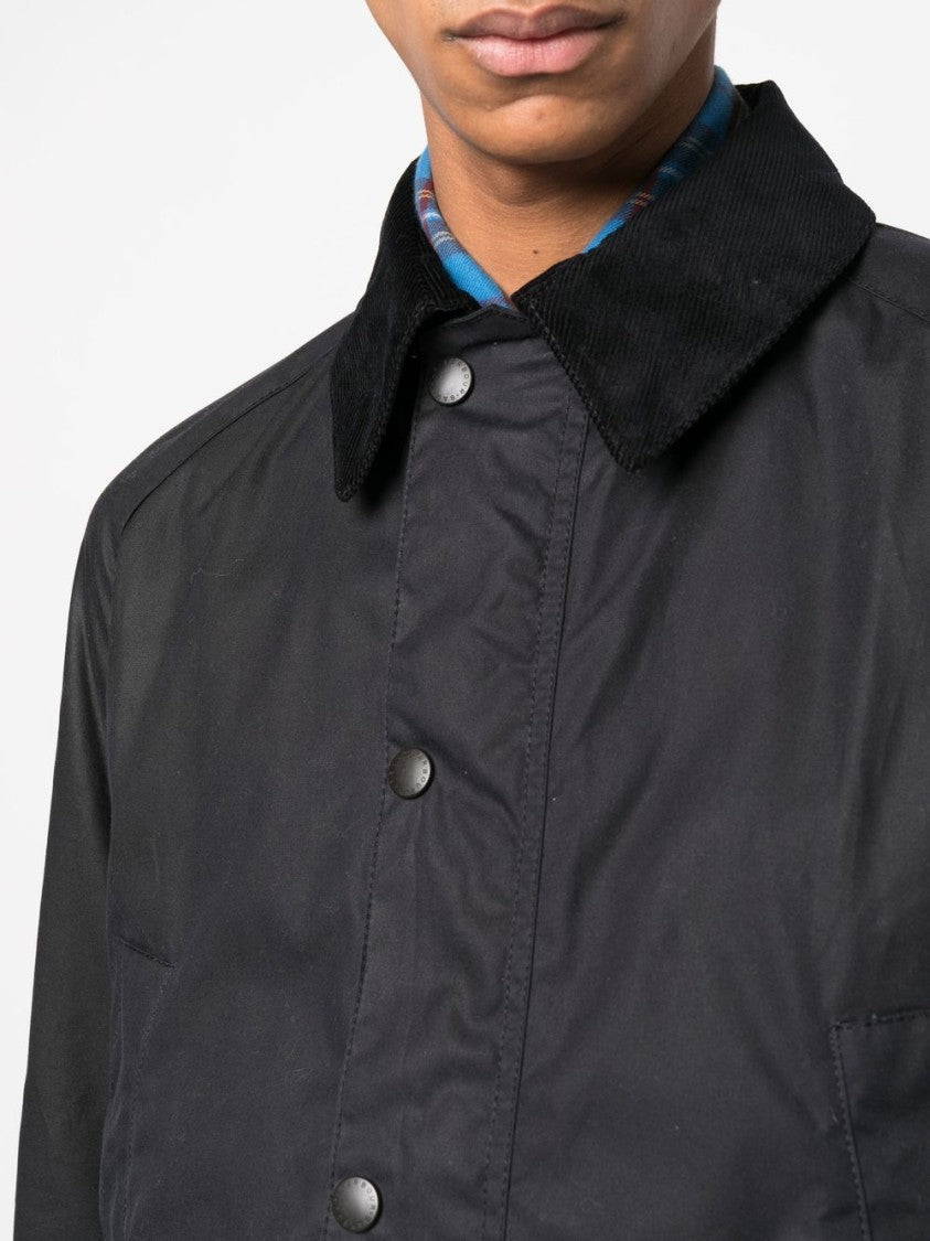 Barbour Ashby Corduroy Collar Snap-Button Cotton Jacket