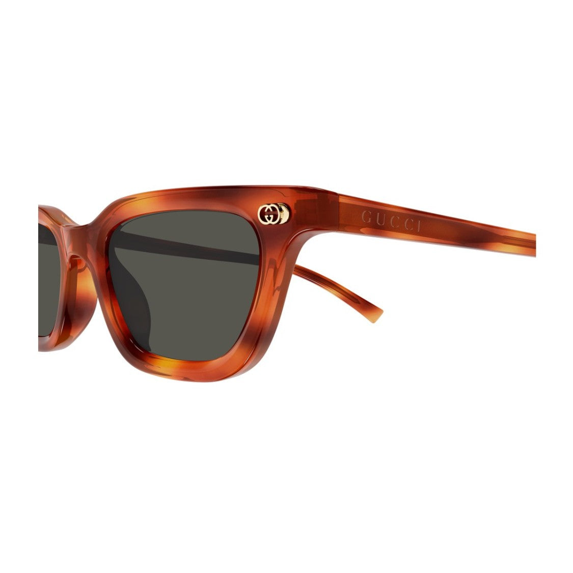 Gucci Havana Institutional Logo Gg1944s Recycled Acetate Rectangular Sunglasses