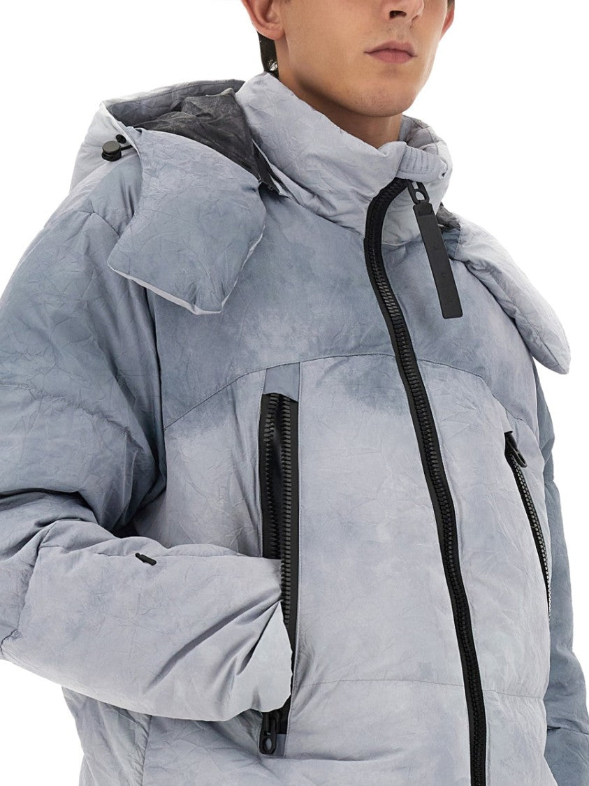 Jg1 Textured Oversized Jacket With High Collar