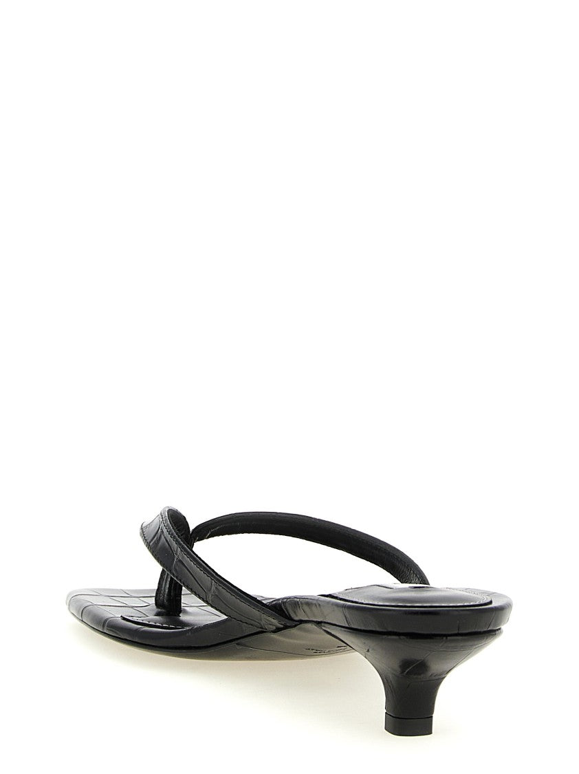 Totême 'Croco-Embossed' Sandals