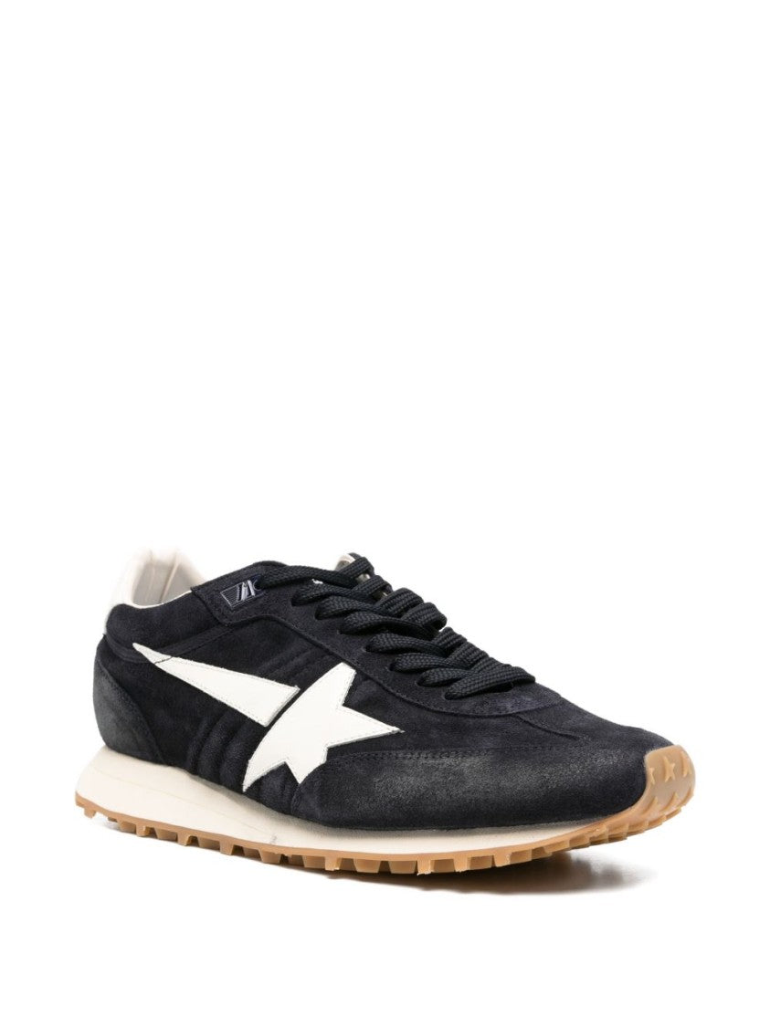 Golden Goose Low-Top Black Suede Star Detail Sneakers