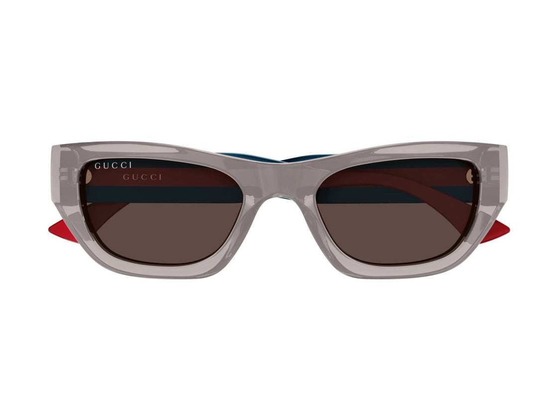 Gucci Gg2116s Striped Oversized Square Sunglasses