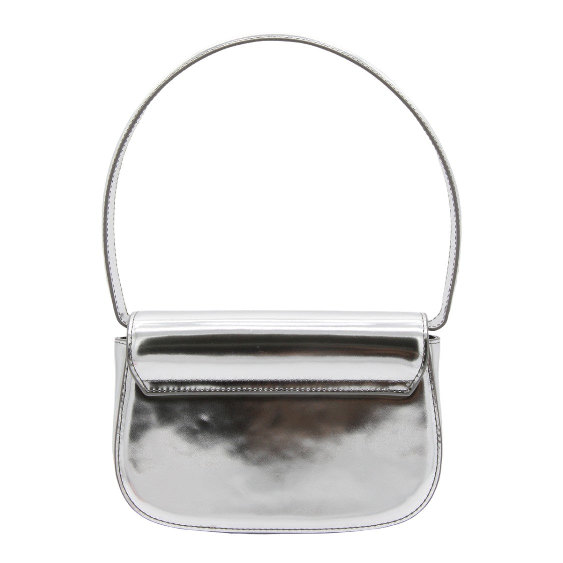 Diesel Metallic Silver Handbag With Structured Shape