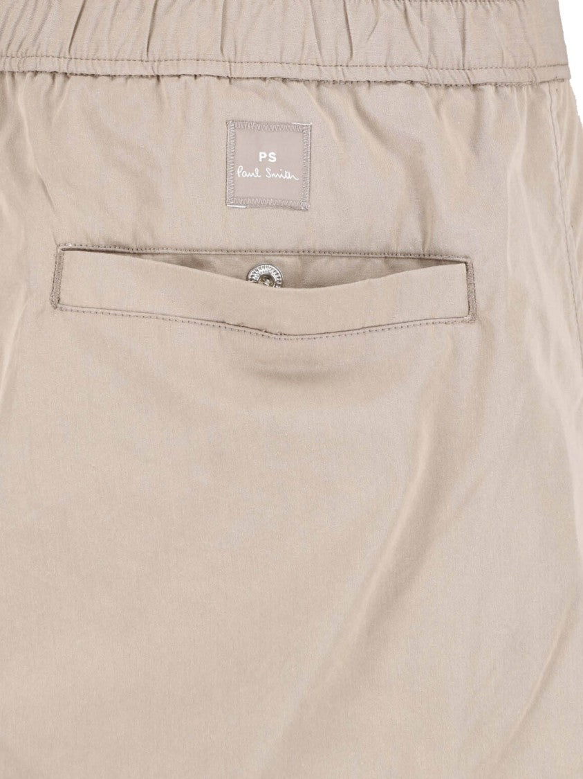 Paul Smith Beige Mid-Rise Cotton Cargo Pants