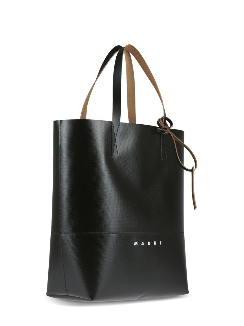 Marni Structured Tote Bag In Smooth Ovine Leather