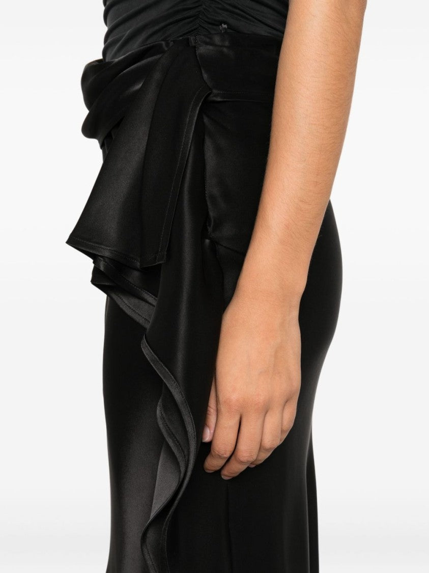 Pinko Asymmetrical Midi Skirt With Draped Detail