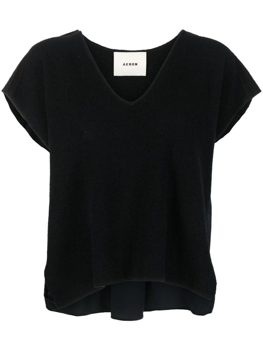 Aeron Layered Hem Top With V-Neckline