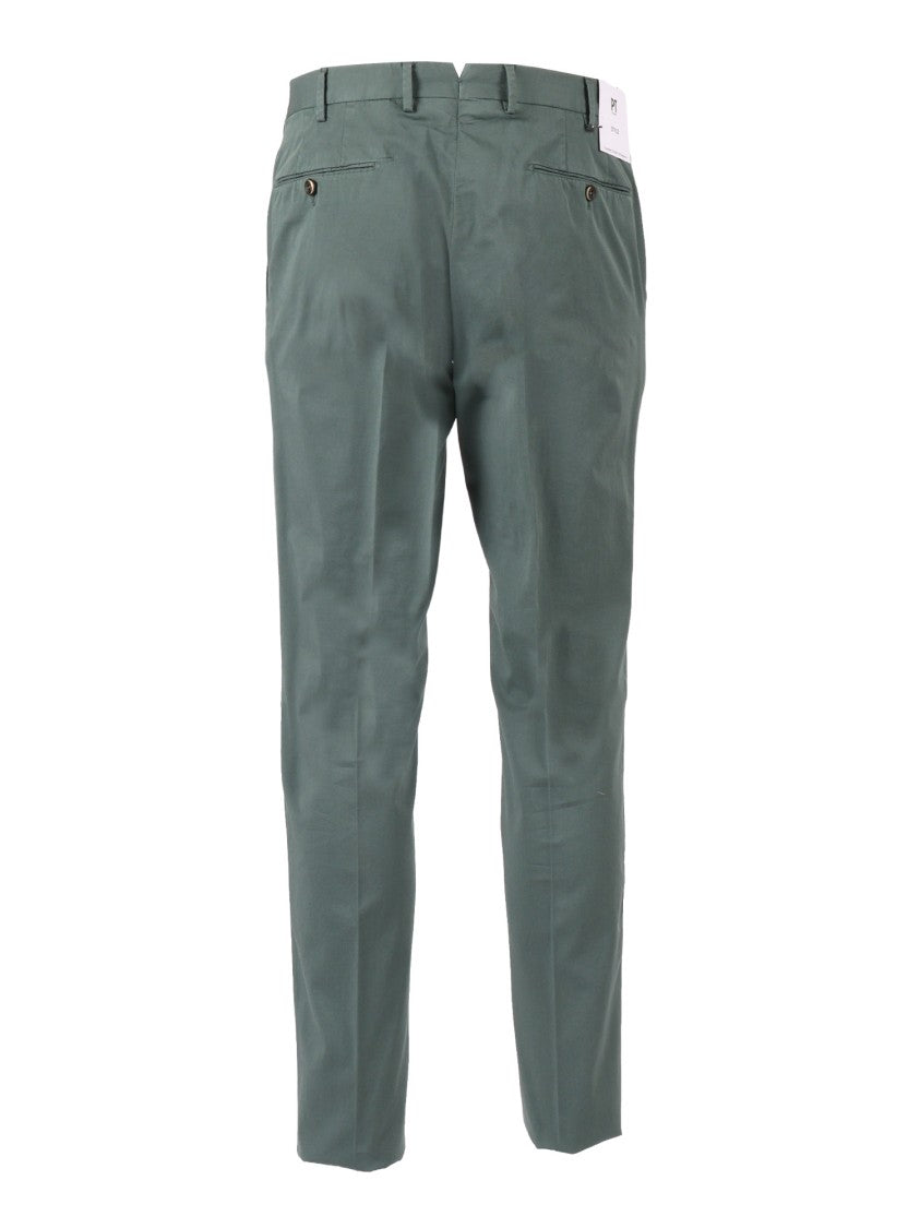 Pt01 Slim Flat Front Straight-Leg Pants