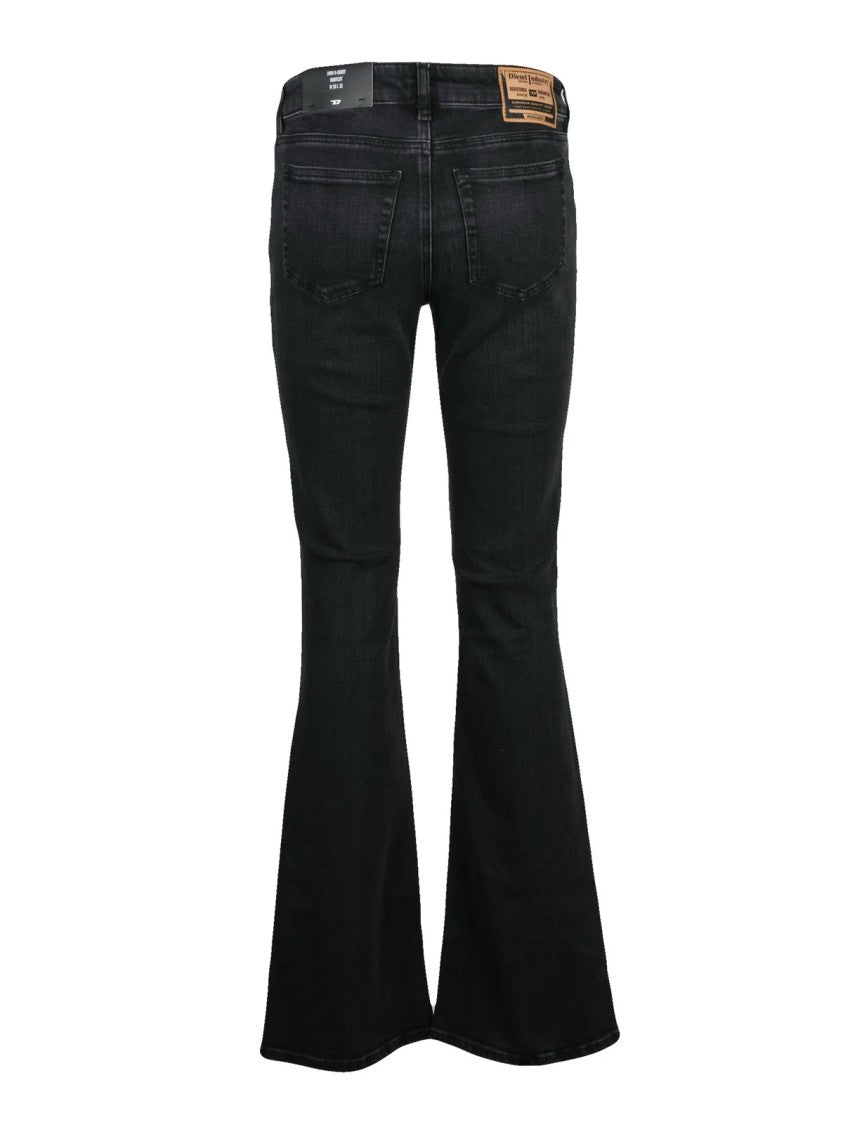Diesel Black Cotton-Blend D-Ebbey Bootcut Jeans