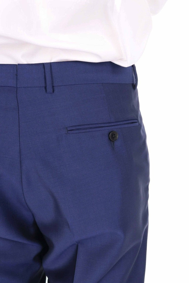 Zegna Structured Deep Blue Wool-Mohair Two-Piece Suit