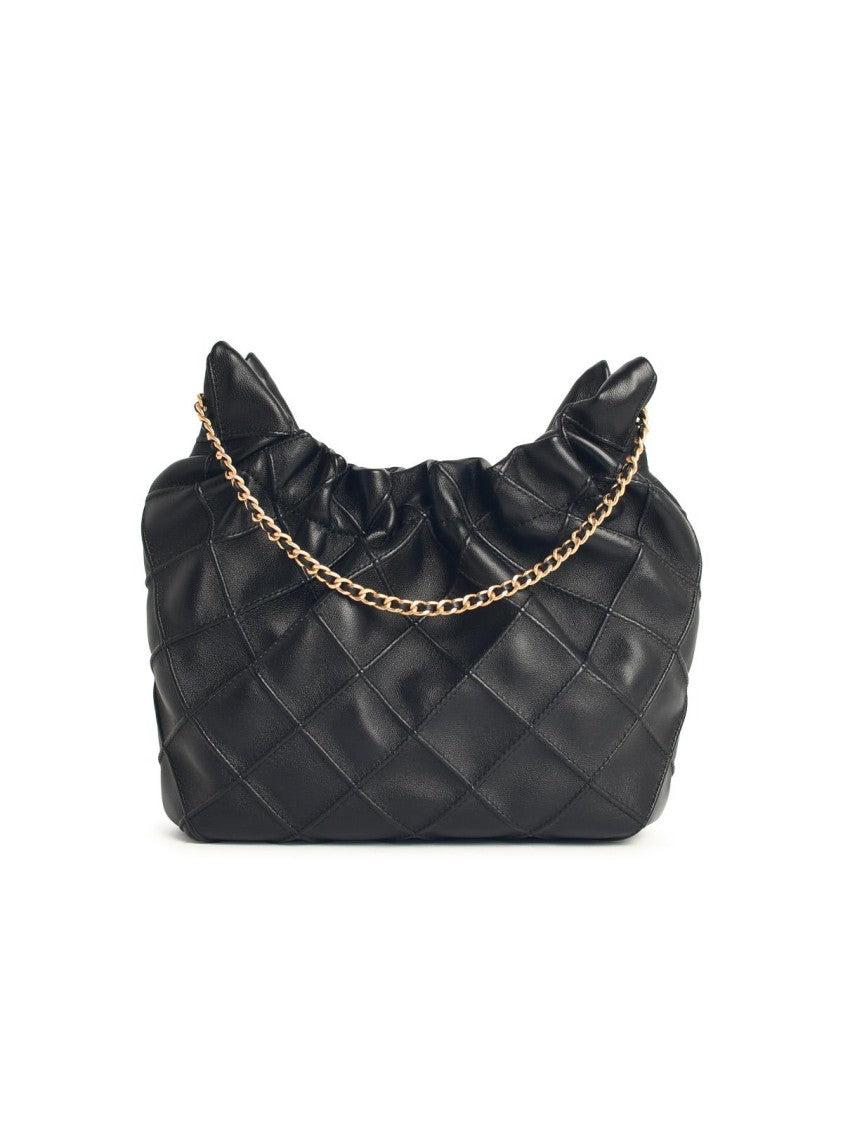 Tory Burch Small 'Fleming' Black Leather Bag