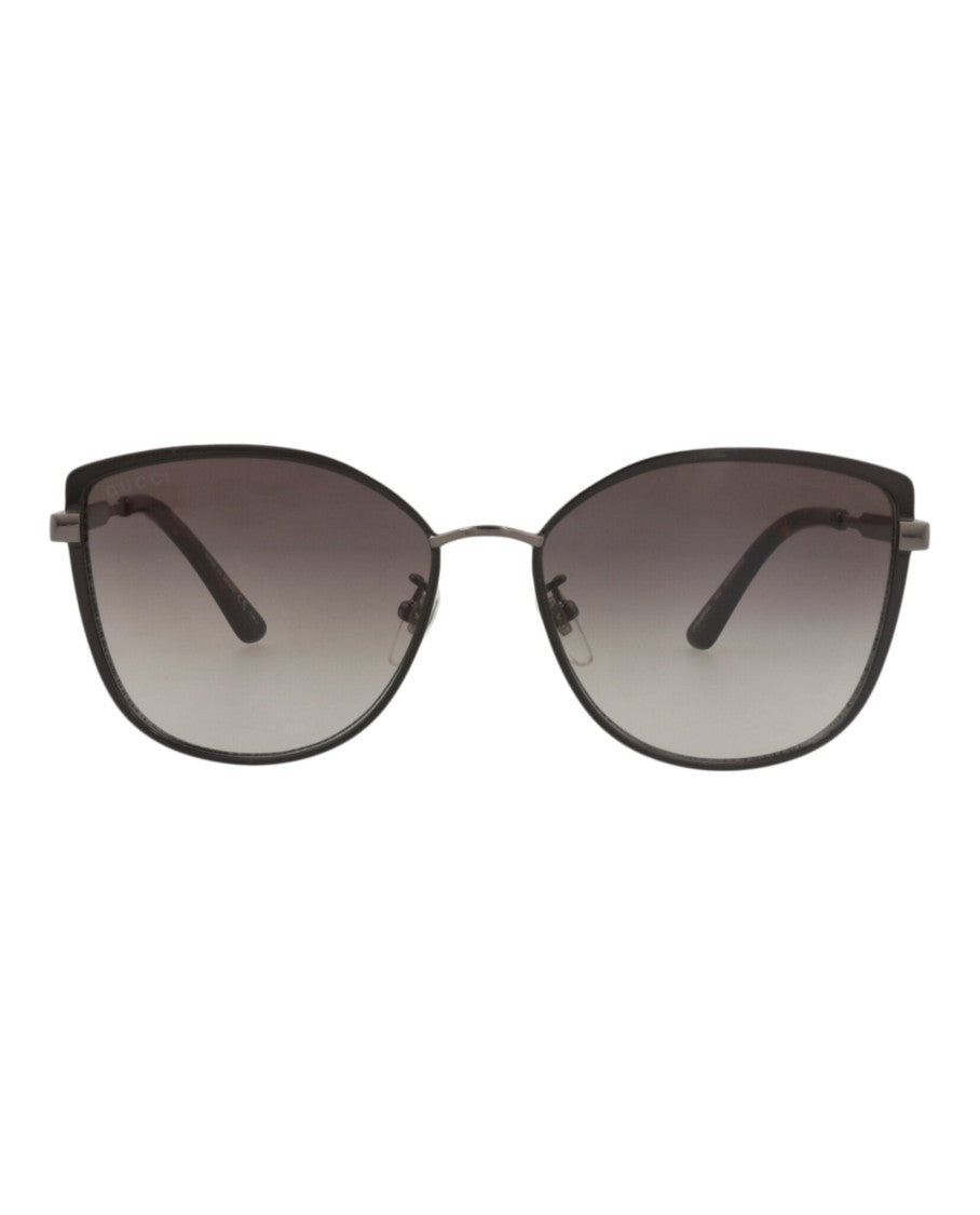 Gucci Cat Eye-Frame Metal Sunglasses