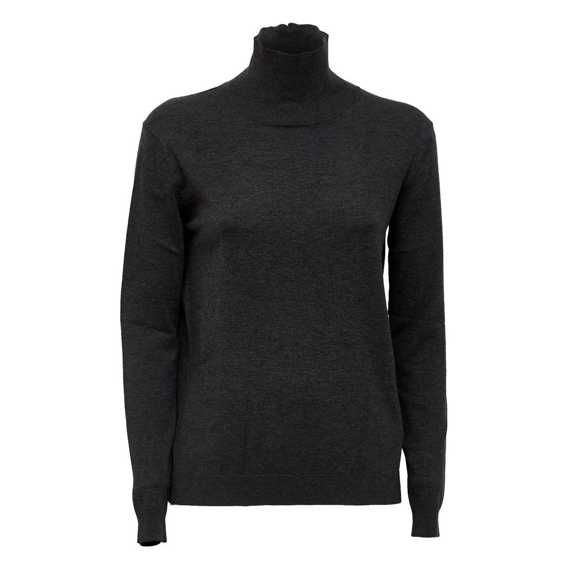 Max Mara Silk-Wool Blend Turtleneck Knit Sweater