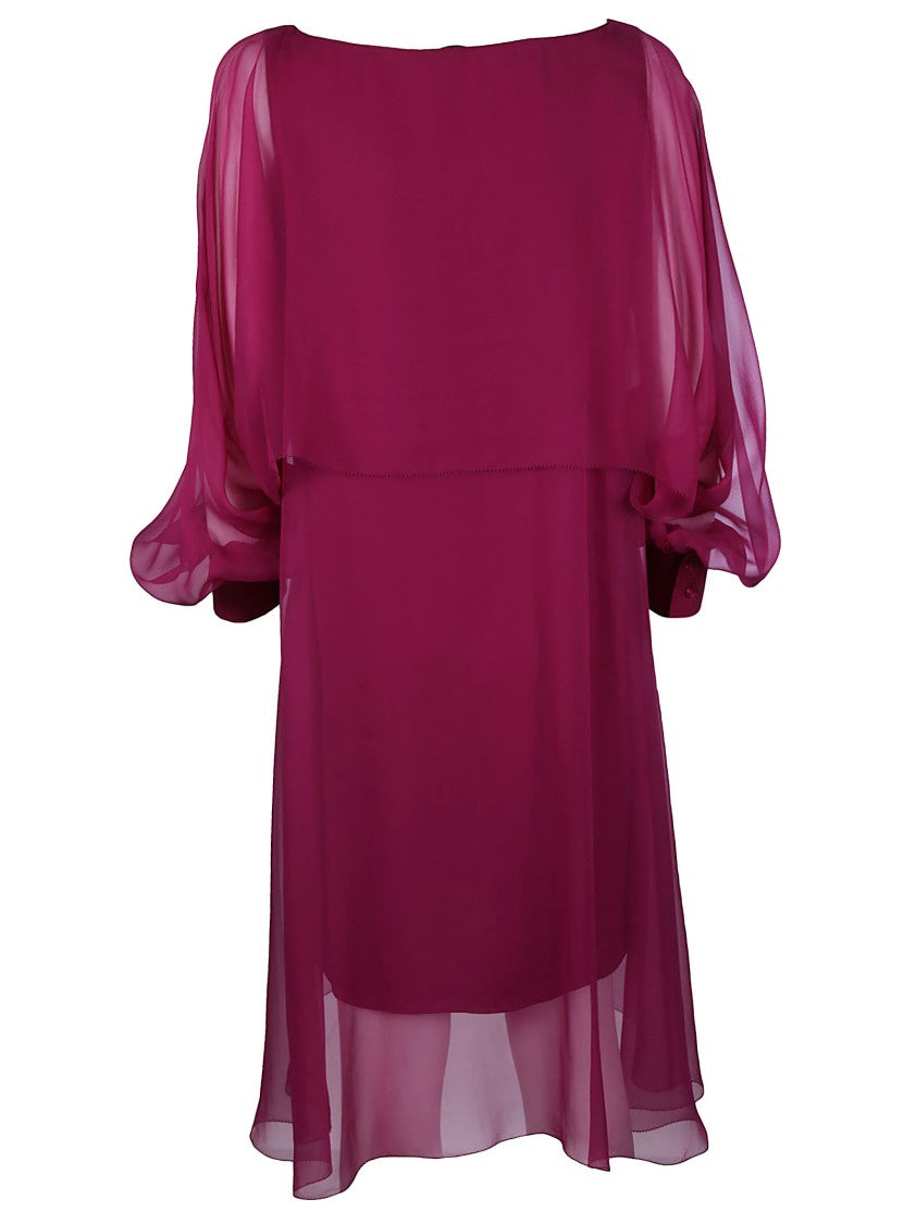 Alberta Ferretti Asymmetrical Silk Voluminous Blouse