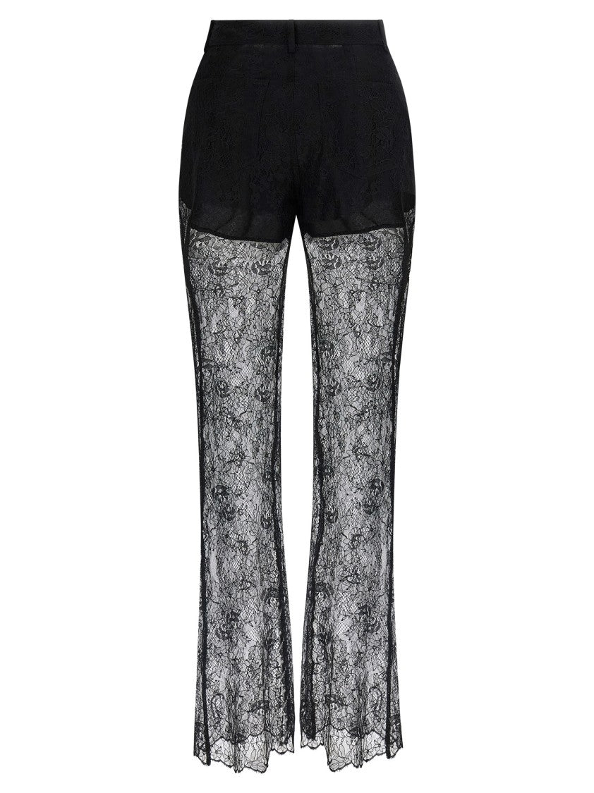 Giuseppe Di Morabito Flared Lace Trousers With Inner Culottes