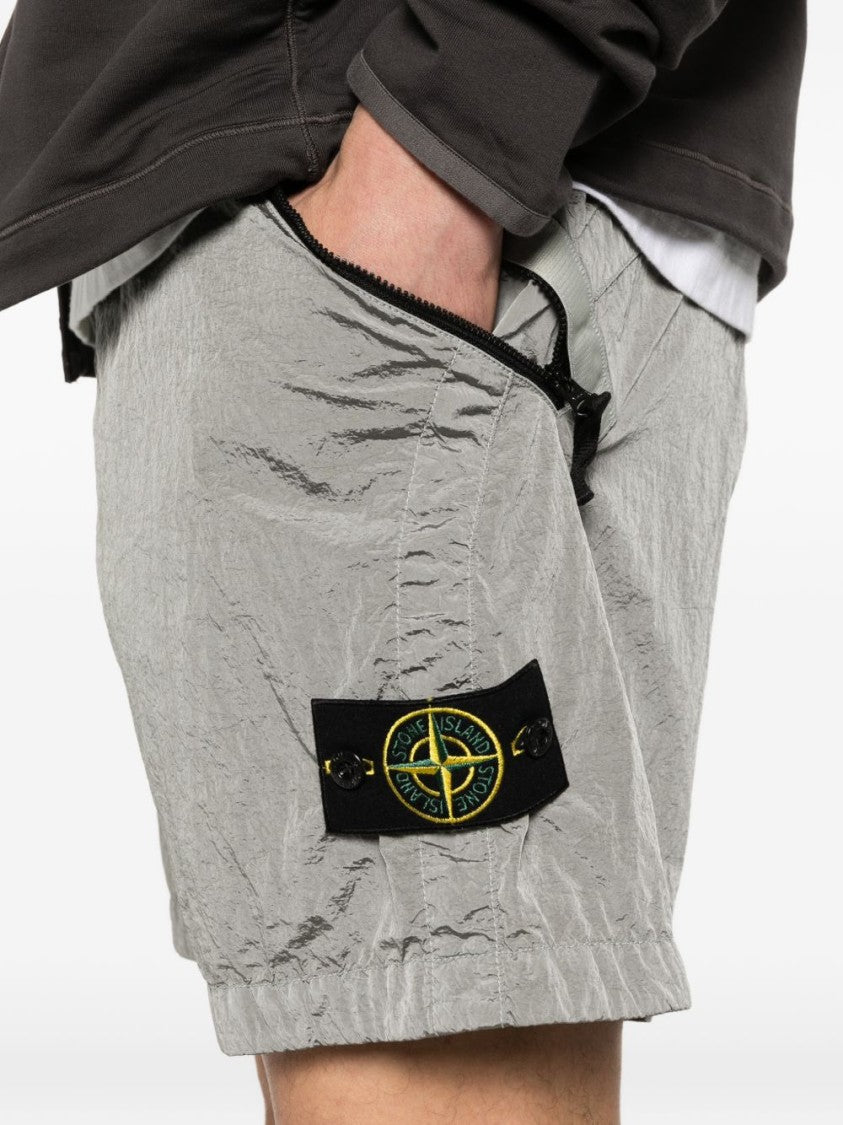 Stone Island Relaxed Fit Grey Shorts